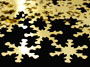 Gold Snowflake Confetti